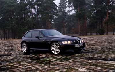 BMW Z3 M Coupe, 4k, E36, offroad, 2001 cars, UK-spec, 2001 BMW Z3, BMW E36, german cars, BMW