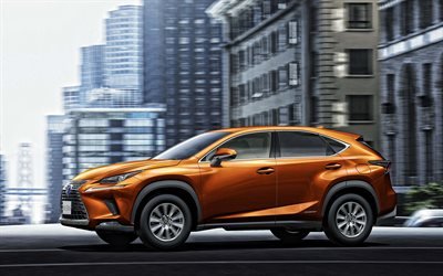 Download Wallpapers Lexus Nx Side View Exterior Orange Crossover New Orange Nx Japanese Cars Lexus For Desktop Free Pictures For Desktop Free