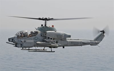 bell ah-1 super cobra, amerikanische kampfhubschrauber ah-1w super cobra, us marine corps, kampfflugzeuge, ah-1w, milit&#228;r-helikopter