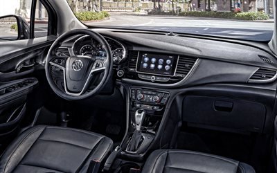 2020, Buick Encore, vista interior, el interior, el panel frontal, Encore 2020 interior, coches americanos, Buick