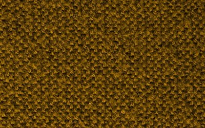 amarelo malha texturas, macro, l&#227; de texturas, amarelo malha de fundo, close-up, fundo amarelo, malha texturas, tecido de texturas