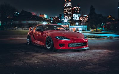 Toyota Supra GR, tuning, supercars, 2020 cars, red Supra, A90, japanese cars, 2020 Toyota Supra, Toyota