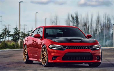 Dodge Charger Super Scat Pack, tuning, 2019 cars, Vossen Wheels, 2019 Dodge Charger, american cars, Dodge