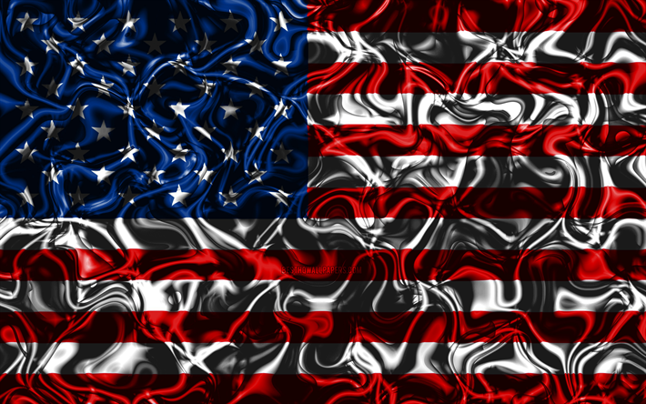 Wind Swept American Flag In 3d Rendering With Smooth Rippling Waves And  Billowing Stripes Background Patriotic Background Usa Flag America Flag  Background Image And Wallpaper for Free Download