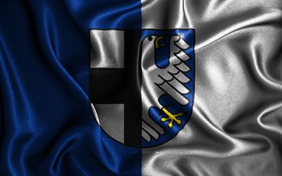 バルヴェ旗, 4k, シルクの波状の旗, ドイツの都市, バルヴェの旗, ファブリックフラグ, バルヴェの日, 3Dアート, バルヴェ, ヨーロッパ, Balve3Dフラグ, ドイツ