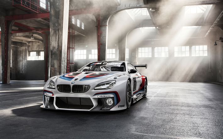 BMW M6 GT3, 2017 voitures, supercars, tuning, sportcars, M6, BMW