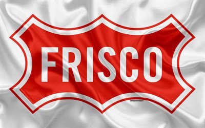 Flag of Frisco, 4k, silk texture, American city, white silk flag, Frisco flag, Texas, USA, art, United States of America, Frisco