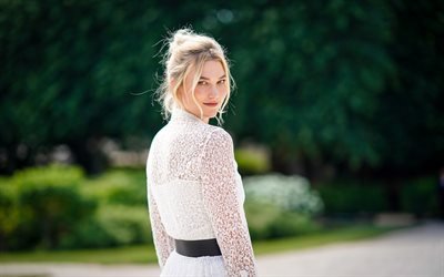 Karlie Kloss, Amerikalı s&#252;permodel, fotoğraf &#231;ekimi, beyaz dantel elbise, G&#252;zel kadın