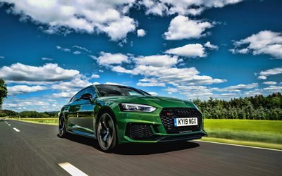 Audi RS5 Sportback, 4k, HDR, road, 2019 cars, UK-spec, tuning, 2019 Audi RS5 Sportback, german cars, Audi