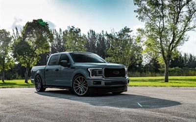 Ford F-150 SuperCrew, tuning, 2019 cars, SUVs, Vossen Wheels, HF6-1, 2019 Ford F-150, american cars, Ford