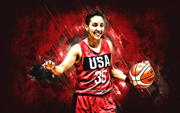 Layshia Clarendon, &#233;quipe nationale de basket-ball des &#201;tats-Unis, WNBA, joueur am&#233;ricain de basket-ball, NBA, portrait, USA, basket-ball