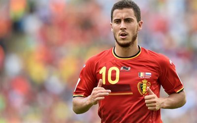 Eden Hazard, 4k, footballer, Belgium national team, football stars