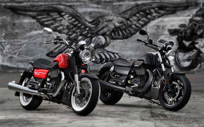 Moto Guzzi Audace, 2016, moto nuove, Audace nero, rosso Audace