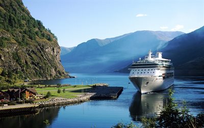 Legend of the Seas, cruise ship, fjord, mountains, Norway