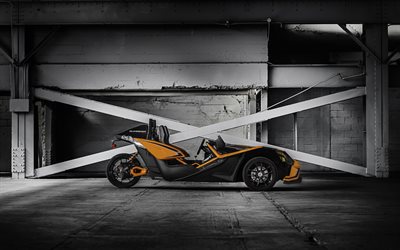 Polaris Slingshot, 2017, Open-air Roadster, 3 Wheel Motorcycle, modern technologies