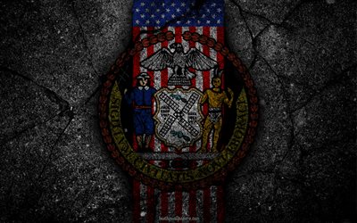 ニューヨーク州紋, グランジ, ニューヨークの象徴, コート武器のニューヨーク, アメリカのフラグ, ニューヨークコート武器, 米国
