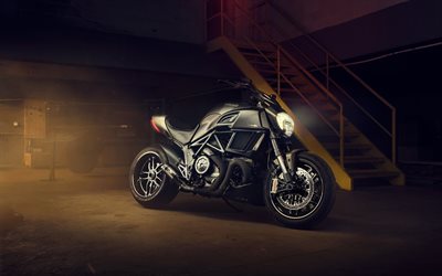 Ducati Diavel Kol, inst&#228;llda t&#229;g, 2018 cyklar, italienska motorcyklar, Ducati