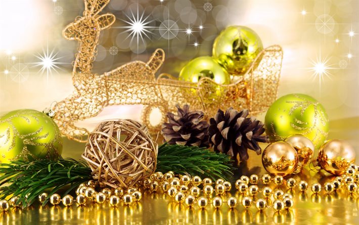 Christmas decorations, Christmas, 2017, New Year, Christmas balls