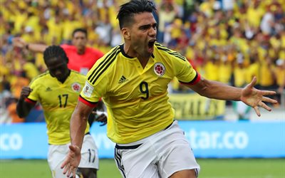 Radamel Falcao, 4k, mål, Colombianska Landslaget, fotbollsspelare, fotboll