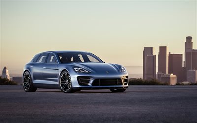 4k, Porsche Panamera, Sport Turismo, 2018, new cars, Panamera station wagon, sports cars, Porsche