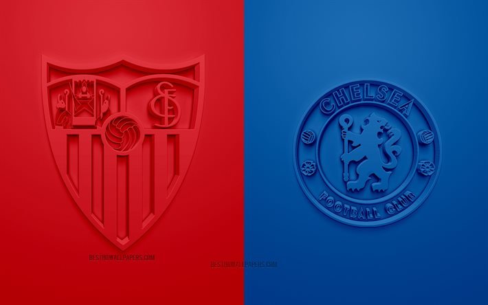 Download Wallpapers Sevilla Fc Vs Chelsea Fc Uefa Champions League Group E 3d Logos Red Blue Background Champions League Football Match Chelsea Fc Sevilla Fc For Desktop Free Pictures For Desktop Free