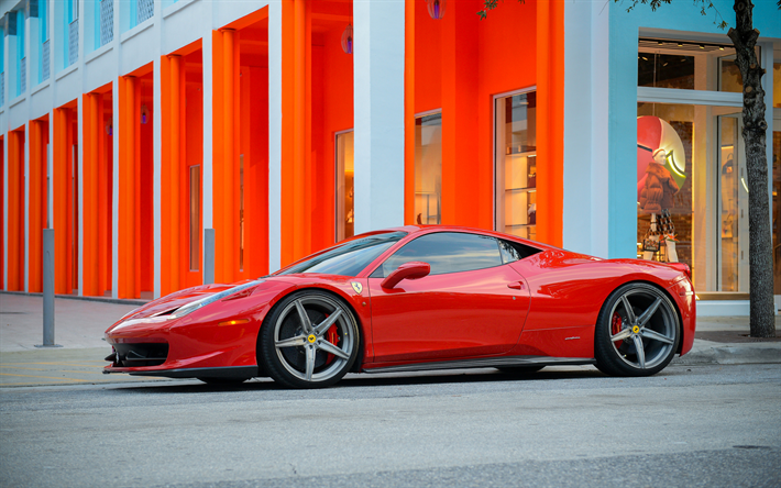 Velos Wheels, tuning, Ferrari 458 Italia, supercars, Velos S5, Ferrari