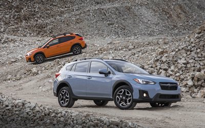 4k, Subaru Crosstrek, offroad, 2018 autos, crossovers, nueva Crosstrek, Subaru