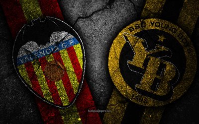 Valencia vs Young Boys, de la Liga de Campeones, Fase de grupos de la Ronda 4, creativo, Valencia FC, el Young Boys FC, piedra negra