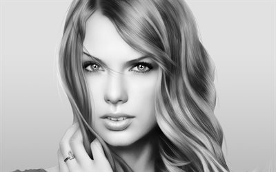 4k, Taylor Swift, muotokuva, 2018, photoshoot, kuvitus, amerikkalainen laulaja, meikki, kauneus, Hollywood, supert&#228;hti&#228;