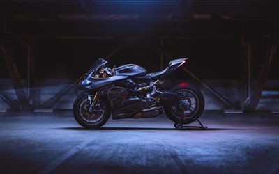 Ducati 1199 Panigale S, m&#246;rker, 2018 cyklar, inst&#228;llda t&#229;g, italienska motorcyklar, Ducati