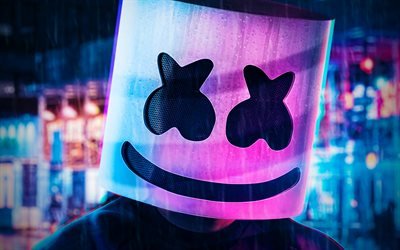 Download wallpapers 4k, DJ Marshmello, nightscapes, Christopher ...