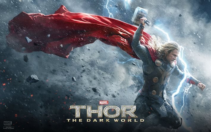 Thor The Dark World, Chris Hemsworth, hammer