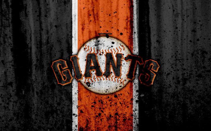Download Wallpapers 4k San Francisco Giants Grunge Baseball Club Mlb America Usa Major League Baseball Stone Texture Baseball For Desktop Free Pictures For Desktop Free