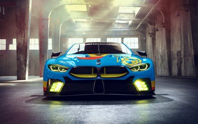 BMW M8 GTE, supercars, 2018 cars, sportscars, german cars, BMW