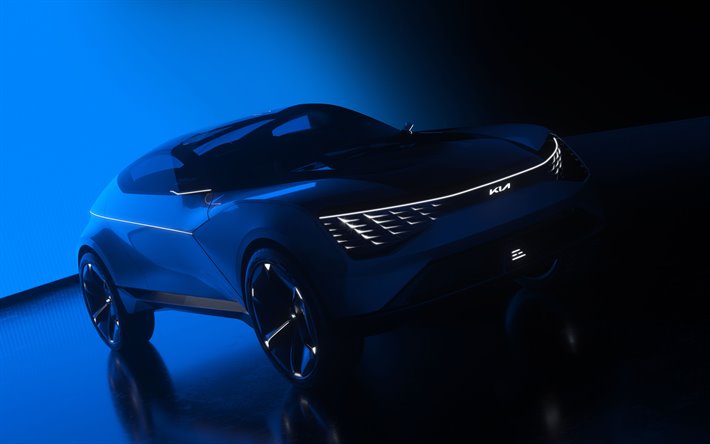 Kia Futuron Concepto, 4k, crossovers, 2019 coches, 2019 Kia Futuron, coches coreanos, Kia