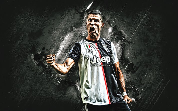 Cristiano Ronaldo, retrato, Juventus FC, CR7, futbolista portugu&#233;s, Juventus 2020, de la Serie a, Italia, el f&#250;tbol