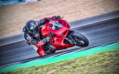 Ducati Panigale V2, 4k, raceway, 2021 bikes, superbikes, HDR, italian motorcycles, 2021 Ducati Panigale V2, Ducati