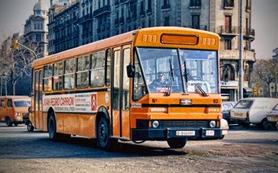 Pegaso 5023 Van Hool, passenger transport, 1997 buses, desert, offroad, retro buses, passenger bus, Pegaso