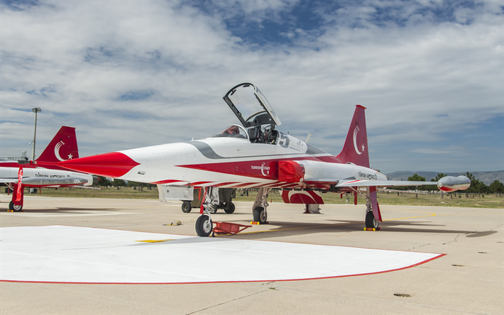 Force a&#233;rienne turque, NF-5A Freedom Fighter, &#233;toiles turques, drapeau de la Turquie, &#233;quipe de d&#233;monstration de voltige, Canadair CF-5, Turquie