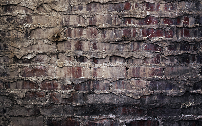 gray brickwall, 4k, grunge backgrounds, gray bricks background, bricks textures, 3D textures, brick wall, bricks background, gray stone background, bricks, gray bricks