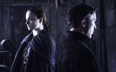 Sansa Stark, Petyr Baelish, 4k, Juego De Tronos