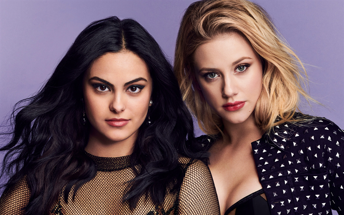 Lili Reinhart, Camila Mendes, 4k, Hollywood, amertican sk&#229;despelerska, portr&#228;tt, sk&#246;nhet