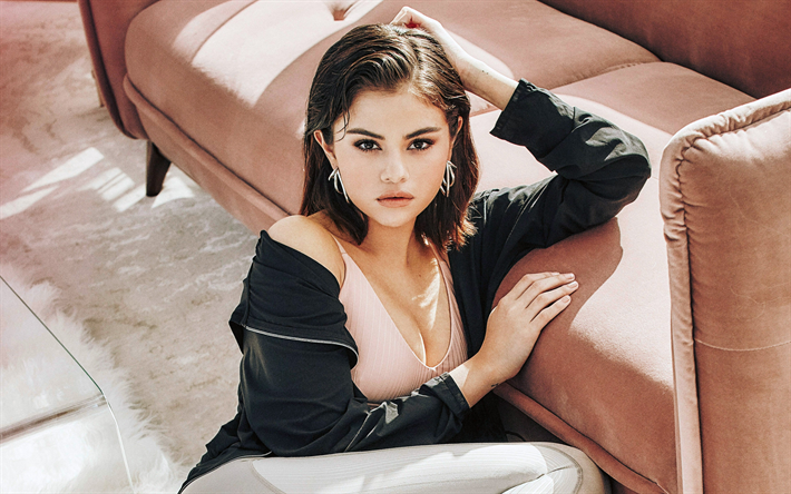 4k, Selena Gomez, 2018, photoshoot, kauneus, supert&#228;hti&#228;, amerikkalainen laulaja