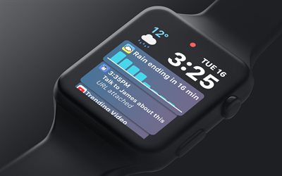 Apple Klocka, 4k, modern enhet, armbandsur, Apple