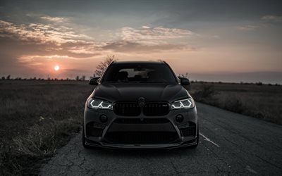 BMW X5, vista frontale, 4k, 2018 auto, F15, tuning, Z Prestazioni, BMW