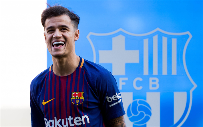 Coutinho, Barca, 2018, FC Barcelona, fan art, fotbollsspelare, FCB, La Liga, fotboll, Philippe Coutinho, Barcelona, Phil Coutinho, leende, LaLiga