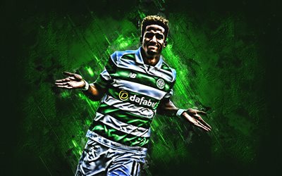 Scott Sinclair, Celtic FC, midfielder, joy, green stone, famous footballers, football, english footballers, grunge, Scotland