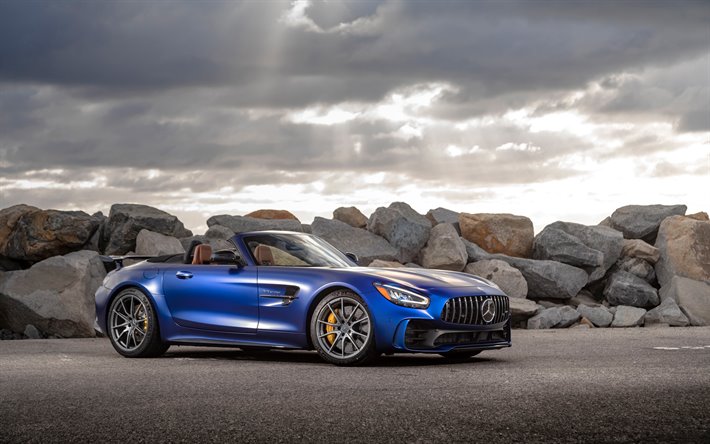 Mercedes-AMG GT R Roadster, 4k, cabriolets, 2020 coches, R190, supercars, 2020 Mercedes-AMG GT R Roadster, Mercedes