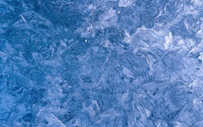 azul gelo textura, gelo padr&#245;es de textura, frost textura, fundo de inverno, gelo de fundo