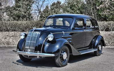 toyota aa, 4k, retro-autos, die 1936 autos, hdr, 1936 toyota aa, japanische autos, toyota